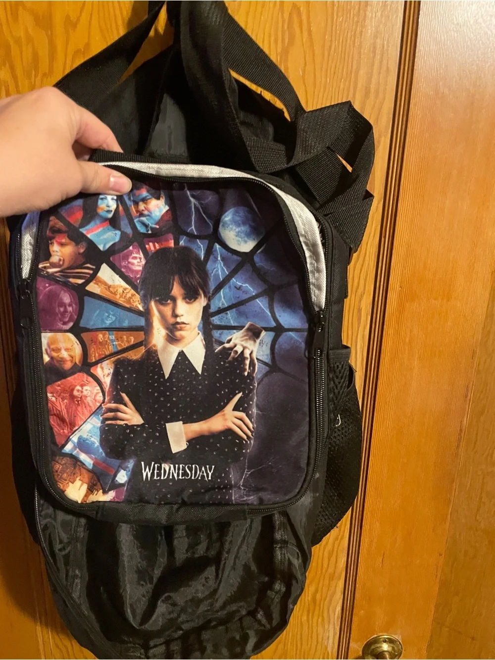 Wednesday Black Graphic Backpack